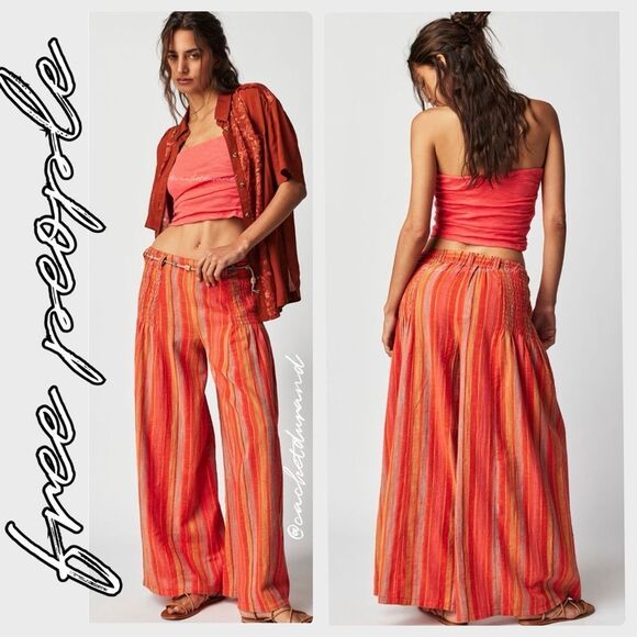 NWT ☯️ FP Amaya Wide Leg Pants Sz Lg ☯️ NWT - Picture 1 of 4